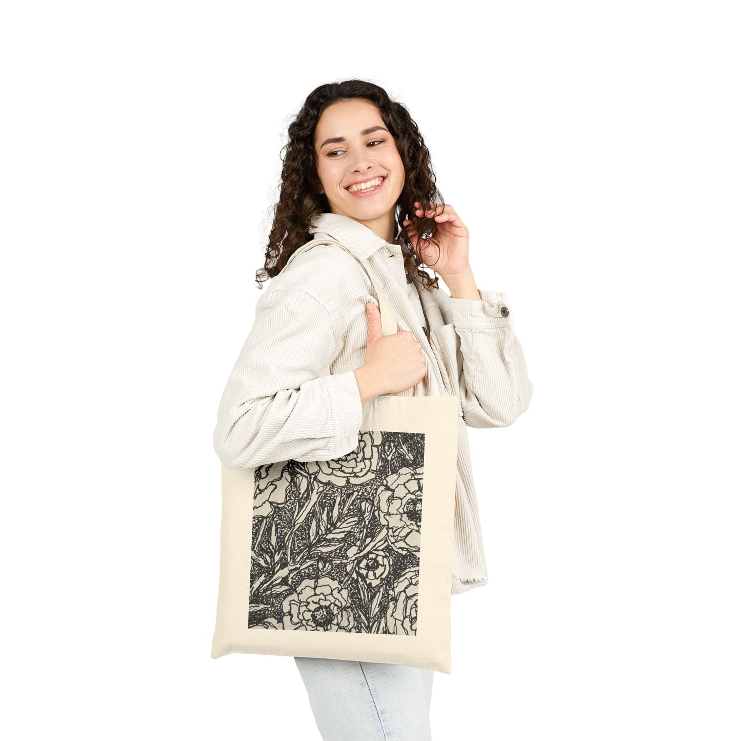 Floral Tote Bag - Stylish Canvas Bag for Everyday Use The Jasmine Collection