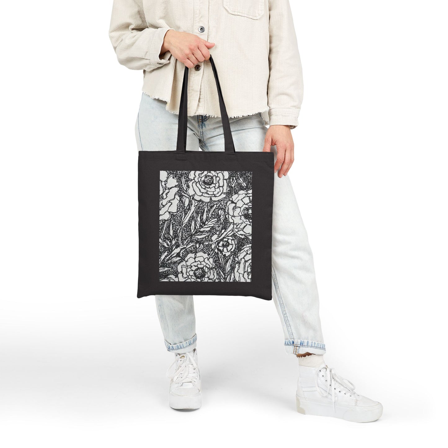 Floral Tote Bag - Stylish Canvas Bag for Everyday Use The Jasmine Collection