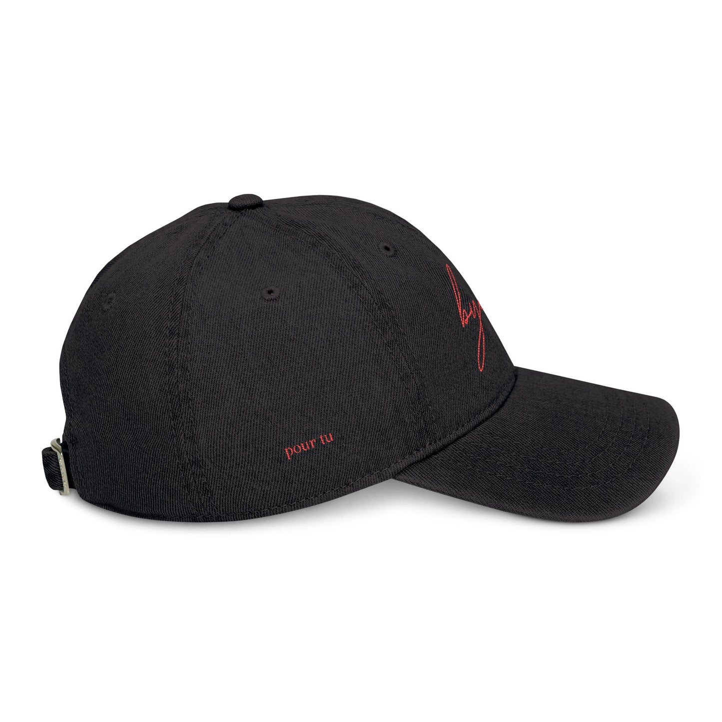 "Byeee" Stylish Denim Cap Embroidered 3 Color Options - Trendy Casual Wear for Everyday Style