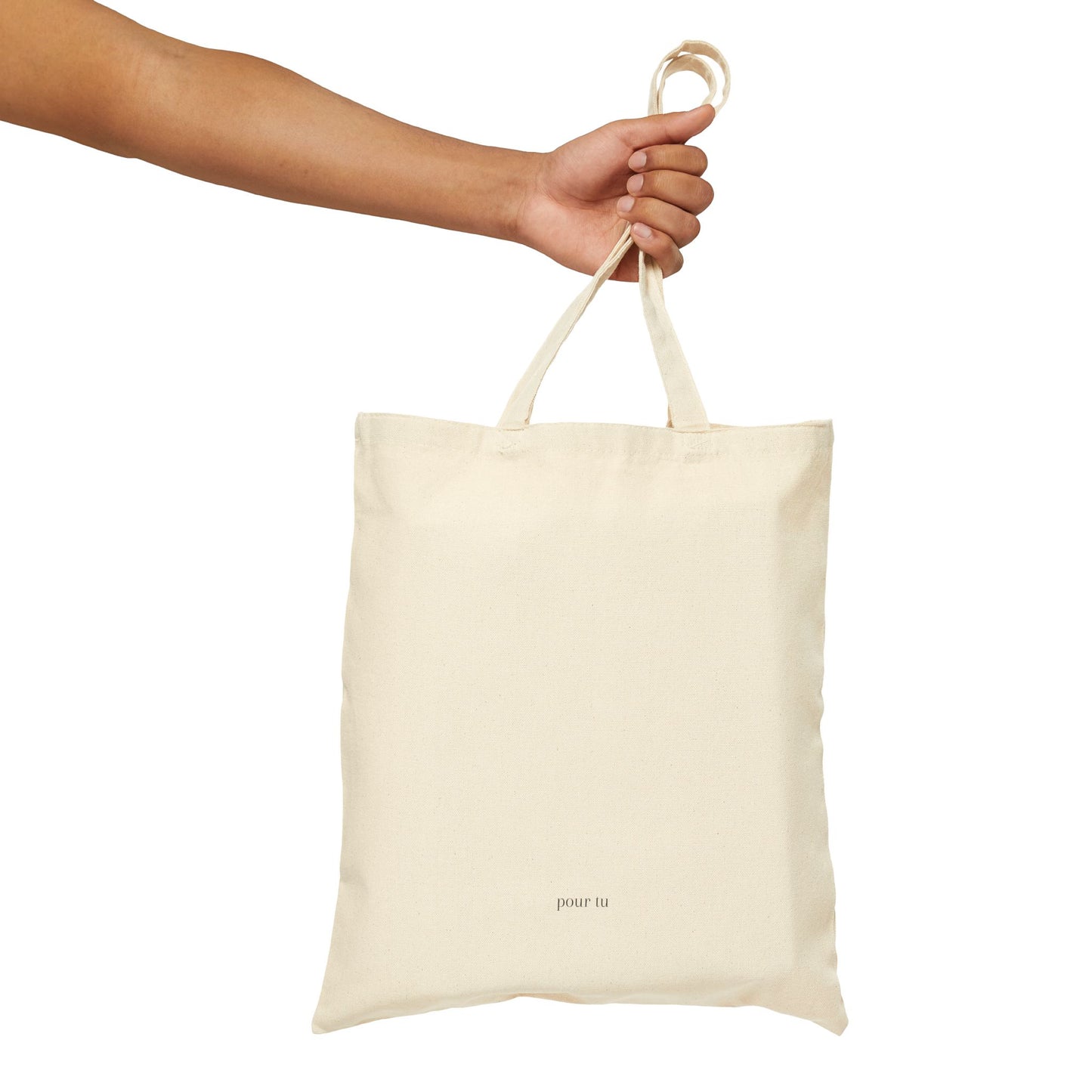 "Book Skyline" Neutral Cotton Canvas Tote Bag "The Book Edit"