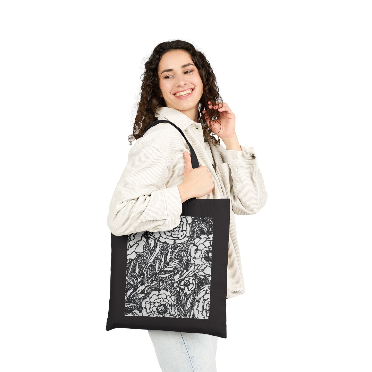 Floral Tote Bag - Stylish Canvas Bag for Everyday Use The Jasmine Collection