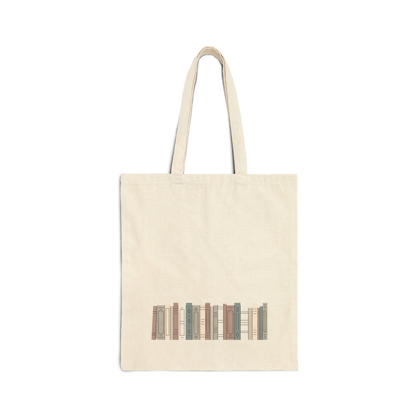 "Book Skyline" Neutral Cotton Canvas Tote Bag "The Book Edit"