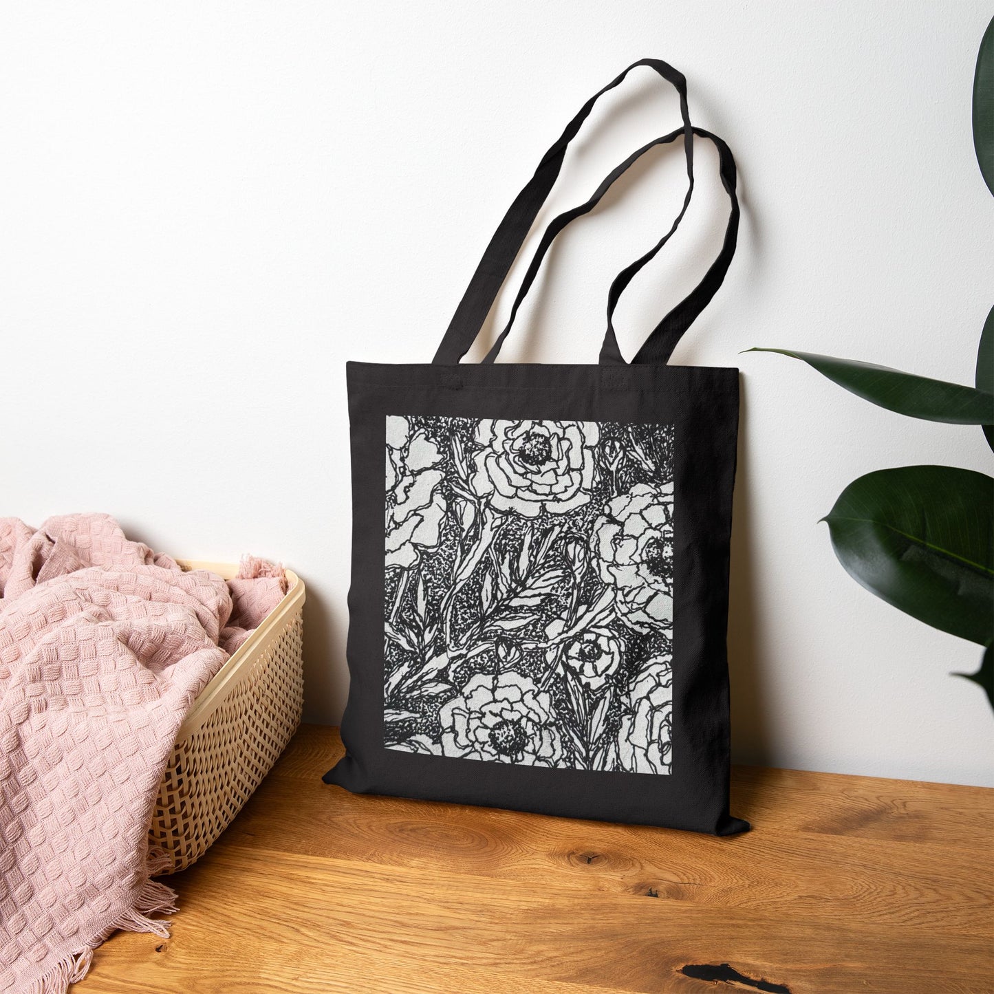 Floral Tote Bag - Stylish Canvas Bag for Everyday Use The Jasmine Collection