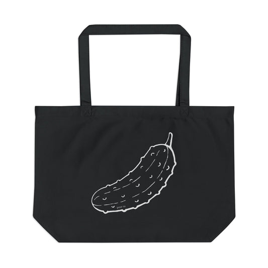 "Pickle" Large Eco Tote Black